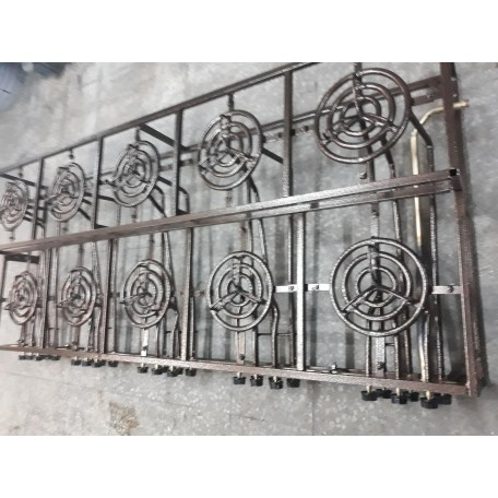 10 adet 1 kg lık künefe pisirme ocağı ayrı ayrı yanar sökülüp temizlenir